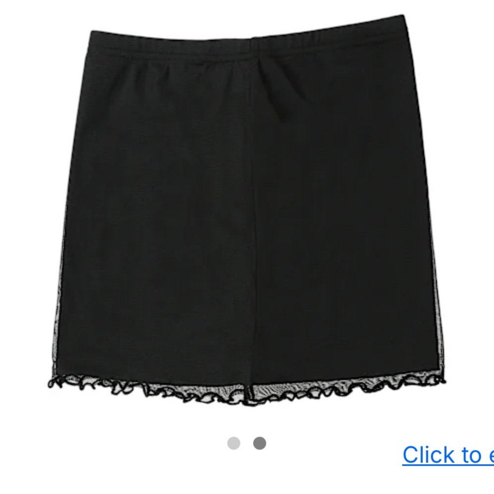 SHEIN Black Mesh Skirt